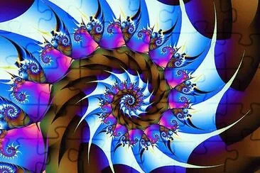 Spiral jigsaw puzzle