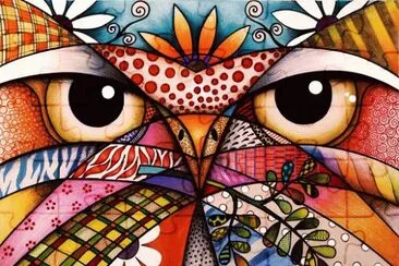 Beautiful Colored Owl jigsaw puzzle