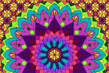 Mandala Flores jigsaw puzzle