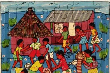 Village Life  Zimbabwe  by Irene Karuva jigsaw puzzle