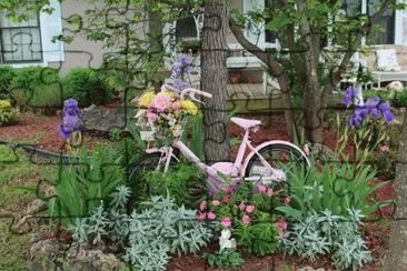 Pink Garden Bike jigsaw puzzle