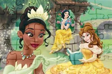 Tiana SnowWhite Belle jigsaw puzzle