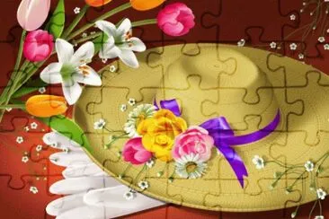 פאזל של Easter Bonnet and White Gloves