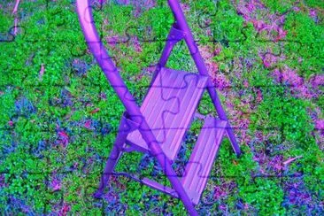 Purple Step Ladder