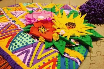 multicolor jigsaw puzzle