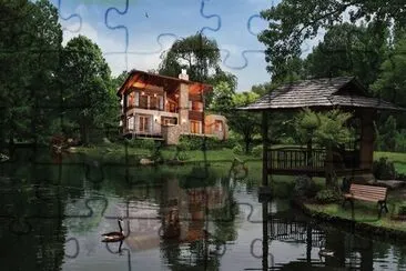 Tranquil Villa Setting- Tigoni jigsaw puzzle