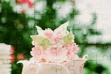 pastel con flores jigsaw puzzle