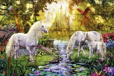 Unicorn Family-Fantasy Art jigsaw puzzle
