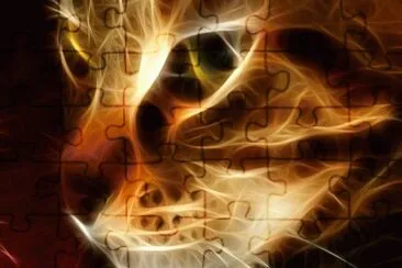 Glowing Cat jigsaw puzzle