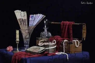 Vintage Table Display-Still Life jigsaw puzzle