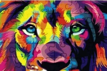 Colored Lion
