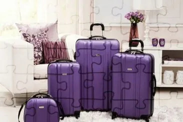 Purple Pearl Luggage Set