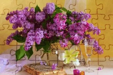 Precious Lilac Display-Still Life