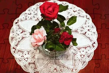 Belgium Lace and Roses