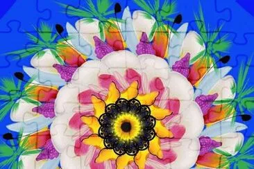 Flores Mandala jigsaw puzzle