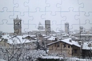 bergamo innevata jigsaw puzzle