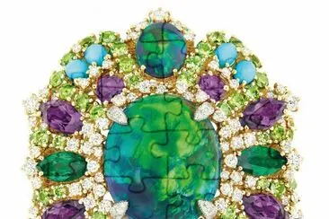 Opulent  Dior Opal Ring with Diamonds
