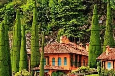 MansiÃ³n en el lago Como-Italia