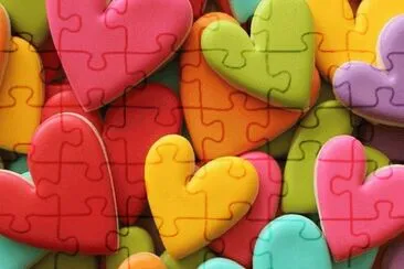 Colored Hearts jigsaw puzzle