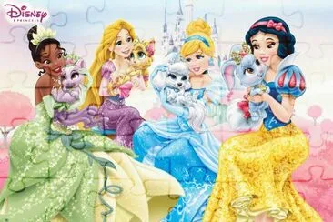 Tiana Rapunzel Cinderella SnowWhite jigsaw puzzle