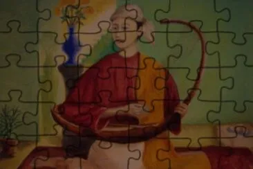 Suonatrice birmana jigsaw puzzle