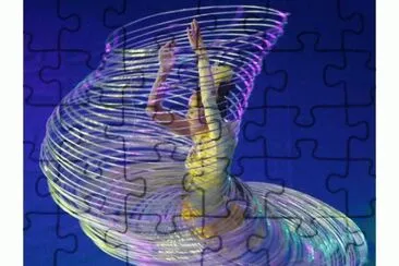 Dancer in Giant Slinky
