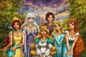 פאזל של Princesas da Disney
