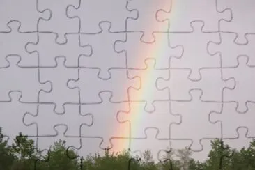 Rainbow after the storm      LJ jigsaw puzzle