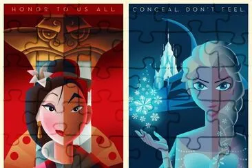 Mulan Elsa jigsaw puzzle