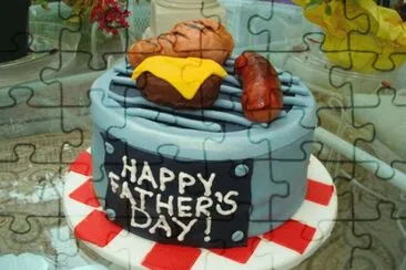 Unique Father 's Day Grill Cake jigsaw puzzle