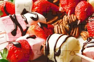 Chocolate Drizzled Treats-Yummy! jigsaw puzzle