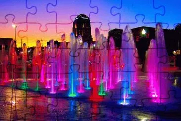 Colorful Sprouting Fountains