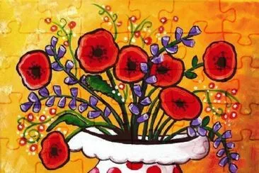 Colorful Flower Vases jigsaw puzzle