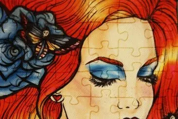 Lady with Red Hair jigsaw puzzle