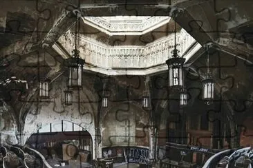 abandoned church in Detroit jigsaw puzzle