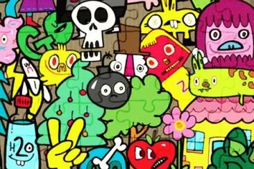 draw jigsaw puzzle