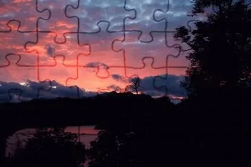 Amanecer en Villa La Angostura. NeuquÃ©n. Argentina jigsaw puzzle
