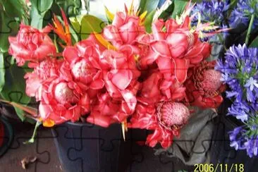 Floral jigsaw puzzle
