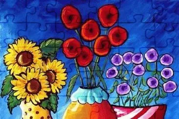 Colorful Flower Vases