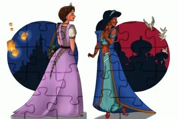 Rapunzel Jasmine jigsaw puzzle