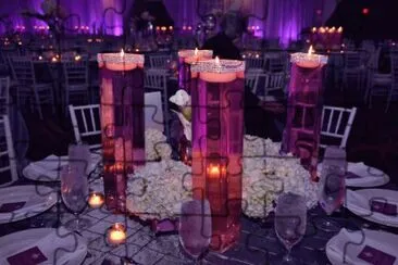 Tall Floating Candle Center Piece jigsaw puzzle