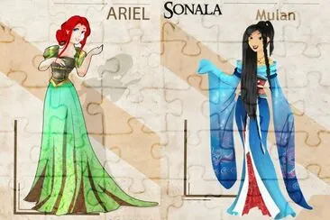 Ariel Mulan jigsaw puzzle