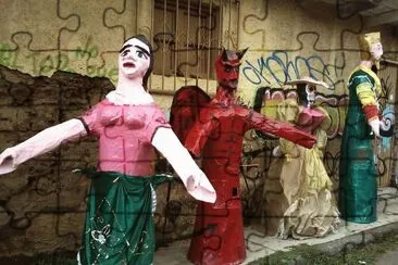 Mojigangas - Barrio Santiago, Uruapan. Mich jigsaw puzzle