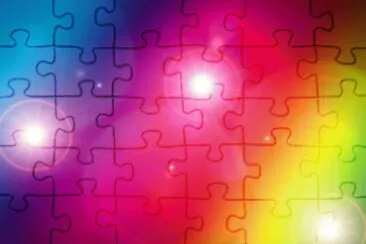 ArcoÃ­ris de tres colores jigsaw puzzle