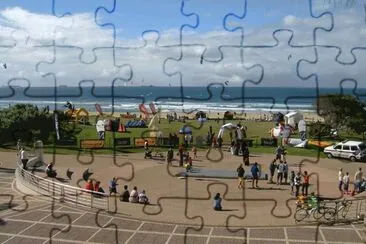 Sun coast Beach Kiting - Durban jigsaw puzzle