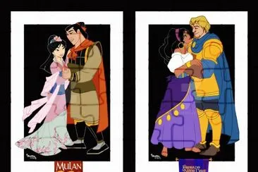 Mulan Shang Esmeralda Phoebus jigsaw puzzle