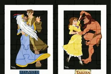 Kida Milo Jane Tarzan jigsaw puzzle