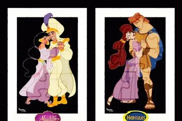 Jasmine Aladdin Megara Hercules jigsaw puzzle