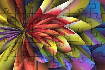 Digital Abstract jigsaw puzzle