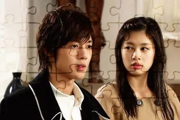 playful kiss